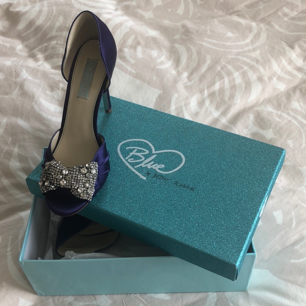 Betsy Johnson Purple Wedding Shoes